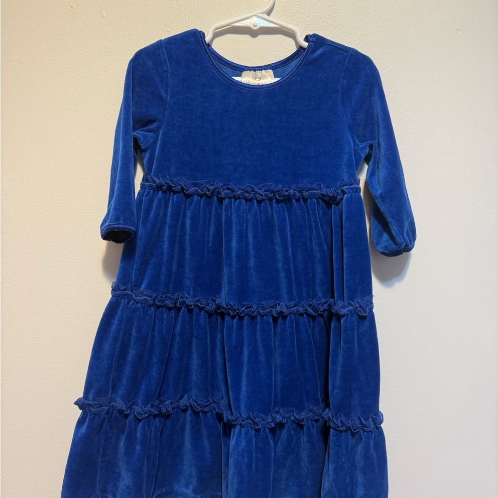 Hanna Andersson Royal Blue Velvet Kids‎ Dress